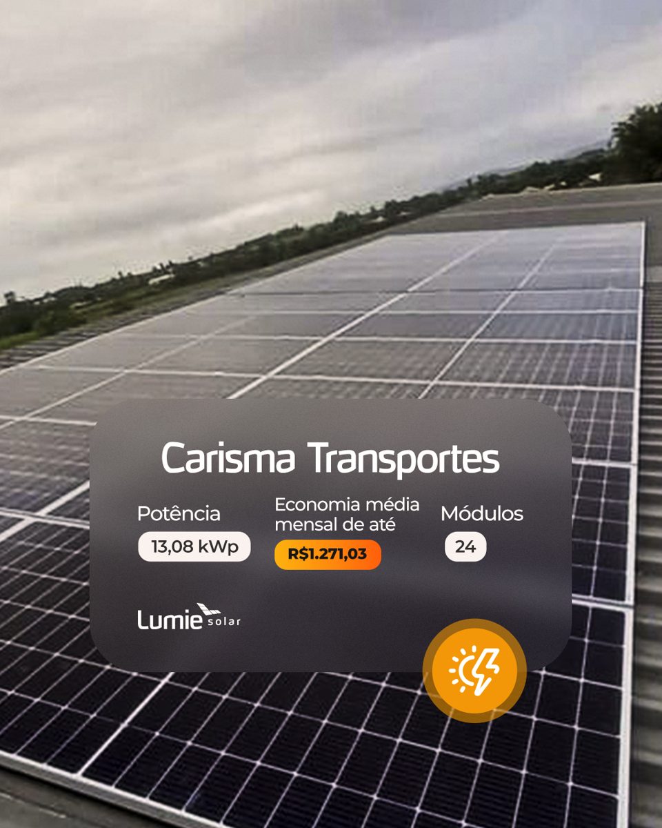 Instalação de energia solar realizada pela Lumie Solar — obra 1