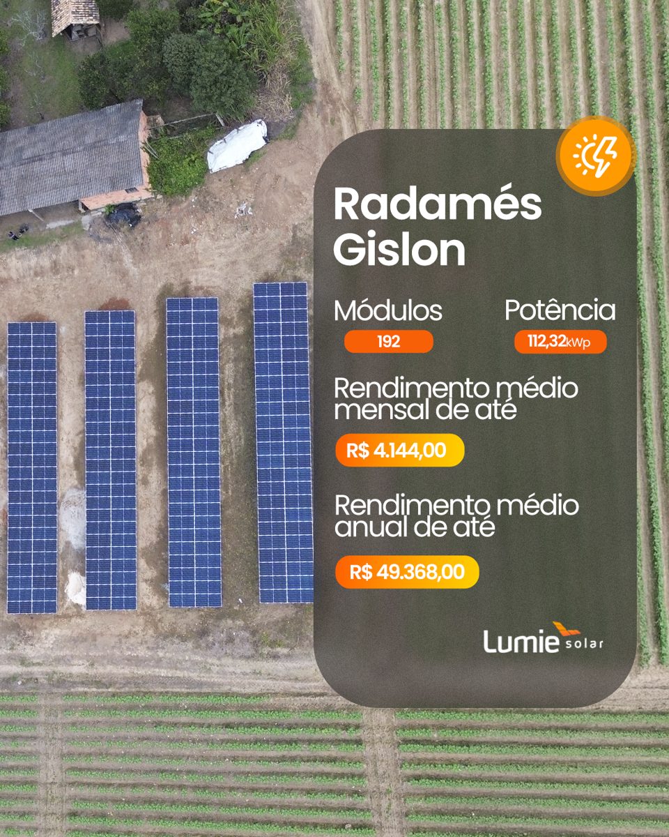 Instalação de energia solar realizada pela Lumie Solar — obra 6