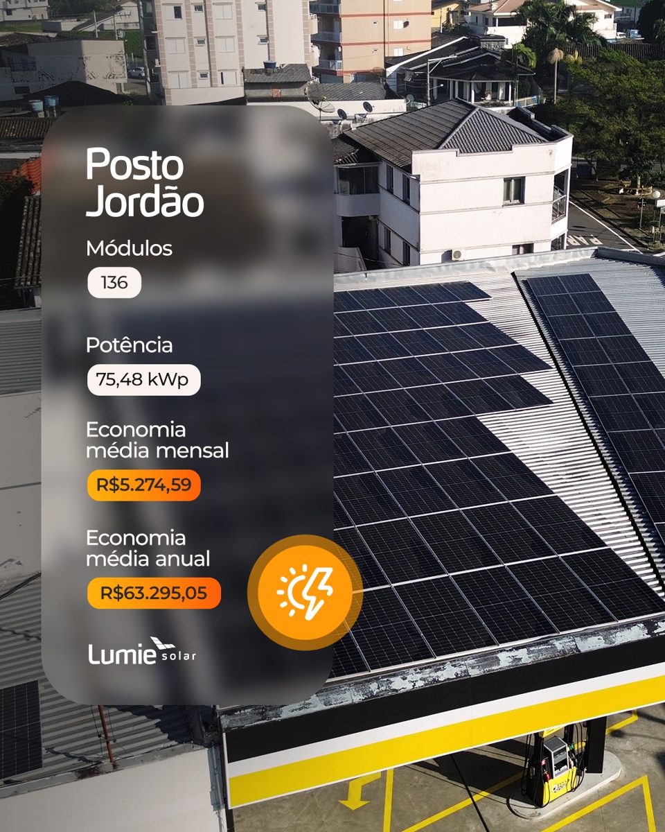 Instalação de energia solar realizada pela Lumie Solar — obra 2