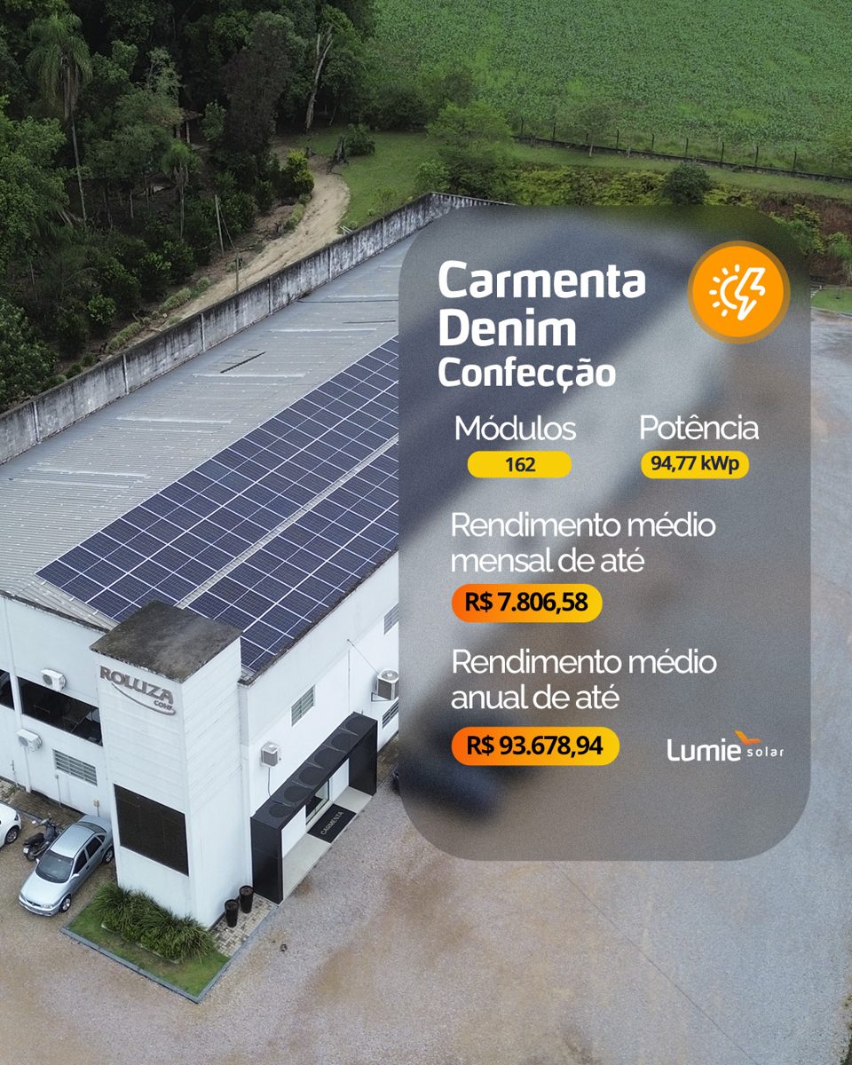 Instalação de energia solar realizada pela Lumie Solar — obra 6